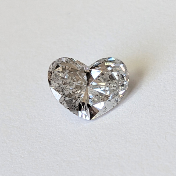 Heart Shaped 1.24 Carat Diamond | HRD Certified