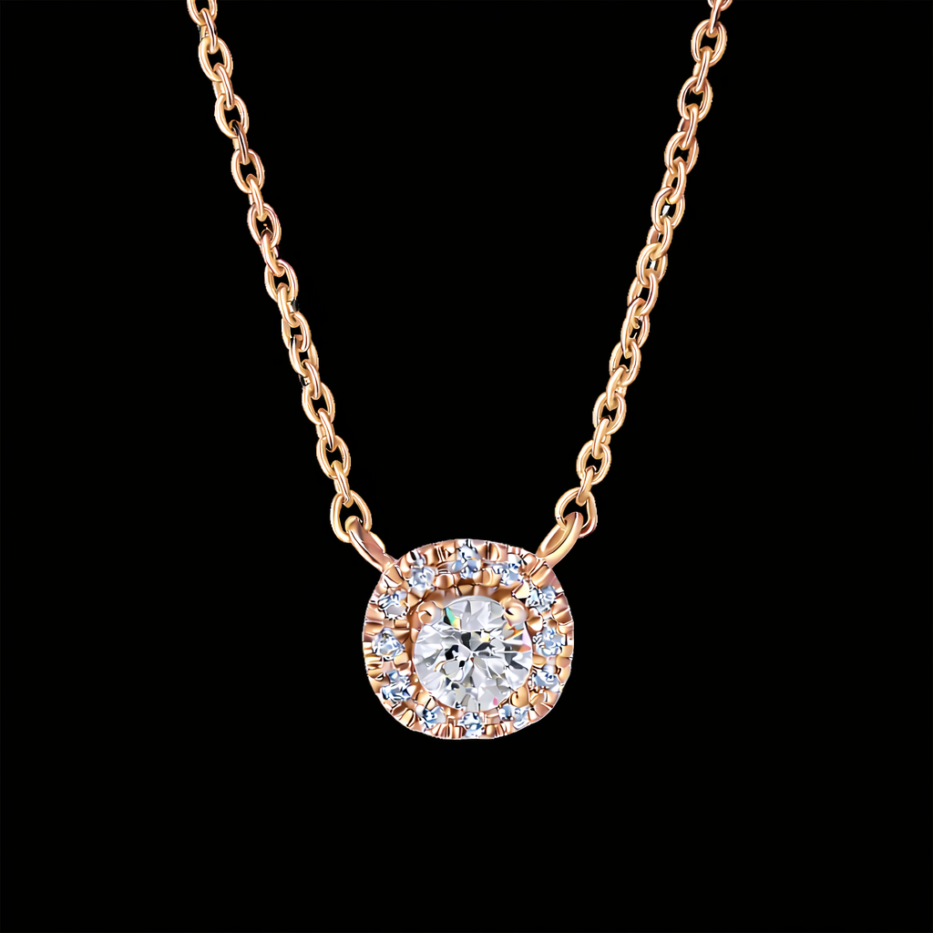 Round-Profile Diamond Pendant