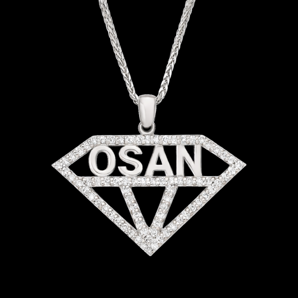 Kite-shaped Diamond Pendant