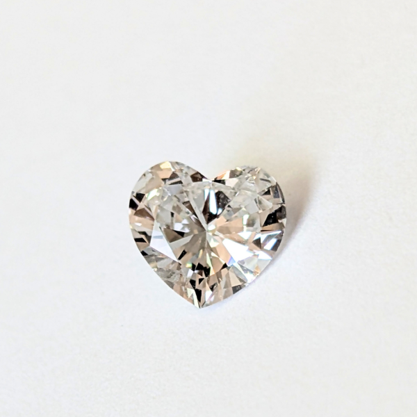 Curved Heart Design 0.59 Carat Diamond | GIA Certified